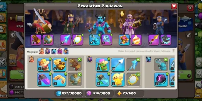 COC279 TH16 250k Gems BK81 AQ32 Warden3 RC5 Minion8 Semi Max Defenses Troops 1531 Gems 5 Builders